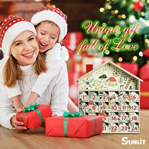 Sunlit Christmas Wooden Advent Calendar