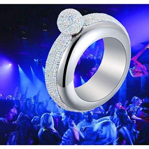 Qingo Rhinestone Bracelet Flask: Stylish Gift for Women