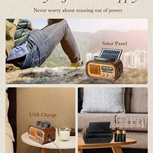 PRUNUS J-150 Retro Bluetooth Portable AM FM Radio