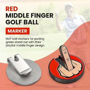 Ultimate Middle Finger Golf Ball Marker – Magnetic Hat Clip