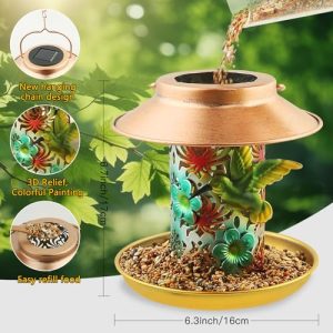PENXUA Solar Bird Feeder for Outdoors