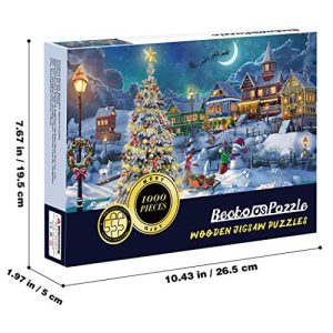 Becko US Snow Scene Puzzle: Festive 1000-Piece Challenge
