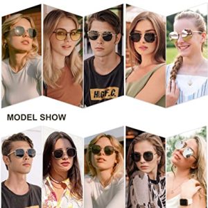 SOJOS Classic Square Sunglasses with Spring Hinge