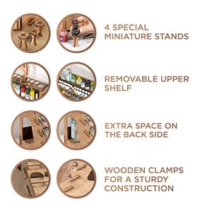 Plydolex Wooden Craft Paint Storage Rack: Ultimate Paint Organizer