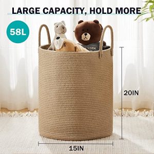 YOUDENOVA Jute Rope Laundry Hamper: Stylish and Functional Storage