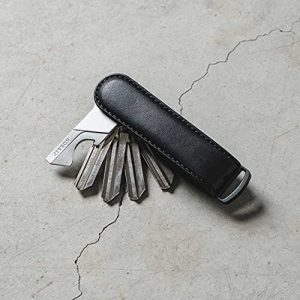 Jibbon Premium Leather Key Organizer: Stylish Compact EDC Keychain