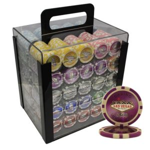 MRC POKER 1000-Piece Las Vegas Casino Poker Chips Set