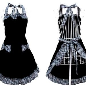 Hyzrz Vintage Ladies Kitchen Flirty Apron for Women Girls