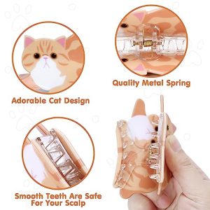 Cat Hair Claw Clips Set: Adorable Hair Accessories