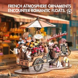 Rolife 3D Wooden Flower Cart Puzzle