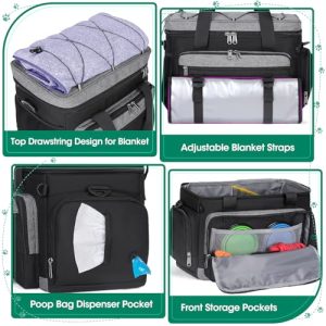 IGOLUMON Large Dog Travel Bag Set