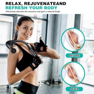 Massage Gun with Extended Handle – U-Shaped Deep Tissue Massager