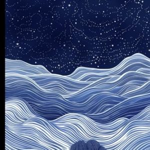 WishMerge Night Sky Illustration Bullet Journal Cover Design