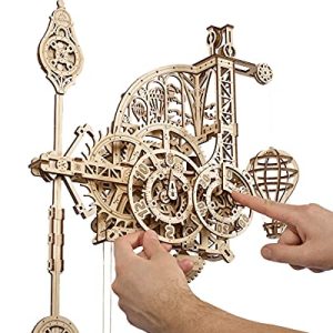 UGEARS Aero Clock Puzzle: Mechanical Craft Gift