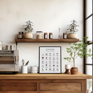 Coffee Guide Print: Artistic Coffee Lover's Gift