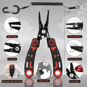 RUNCL 4pc Fishing Tool Kit - Essential Fishing Gear