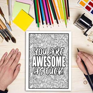 Motivational Swear Word Coloring Book for Adults