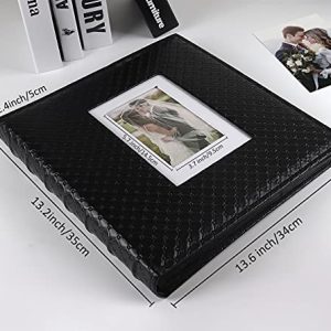 Black 600-Photo Album 4×6: Big Capacity for Memories