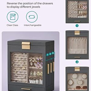 Modern 5-Layer Jewelry Box: Luxurious Organizer