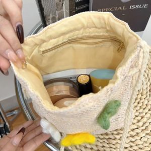Small Straw Basket Purse