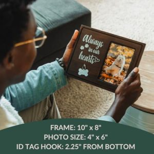 Memory Grove Pet Memorial Picture Frame: Rainbow Bridge Tribute