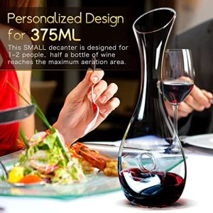 NUTRIUPS Hand Blown Wine Aerating Decanter