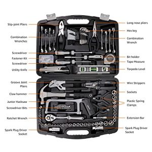 Amazon Basics 173-Piece Tool Kit: Essential Home Set