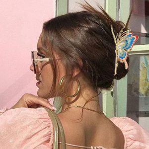 Sparkly Butterfly Hair Jaw Clips: Stylish Hair Accessory Set