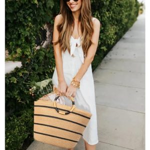 Women’s Straw Tote Bag