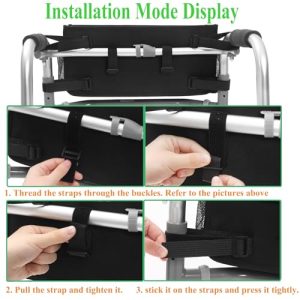 Upgrade Walker Basket with Cup Holder – Foldable Storage Bag for Seniors