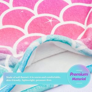 WERNNSAI Mermaid Tail Blanket: Cozy Gift for Girls and Teens