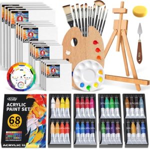 ARTALLY Acrylic Paint Set: Complete 67-Piece Painting Kit