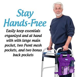 Purple 5-Pocket Walker Side Mini-Pouch – 11″x11″