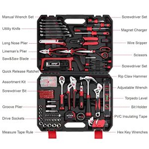Eastvolt 218-Piece Tool Kit: Comprehensive Gift for Homeowners