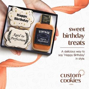 Happy Birthday Custom Sugar Cookies Gift Box
