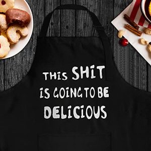 LYLPYHDP Aprons for Men, BBQ Cooking Gift