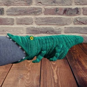 Novelty Crocodile Shape Knit Socks