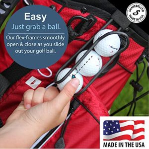 Pro Golf Ball Holder with Quick-Draw Release – Black