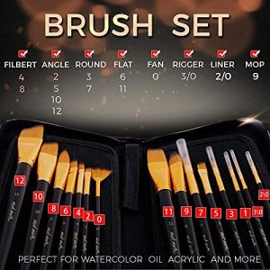 Mont Marte Art Paint Brushes Set