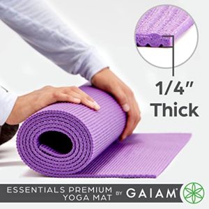 Gaiam Essentials Premium Yoga Mat: Comfort and Convenience