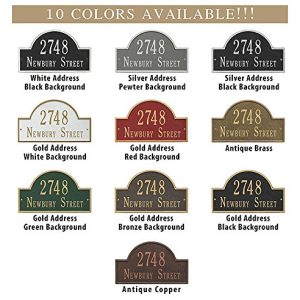 Whitehall™ Personalized Cast Metal Address Plaque