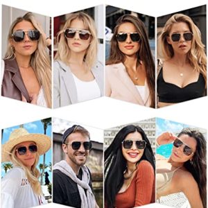 SOJOS Retro Oversized Square Polarized Sunglasses