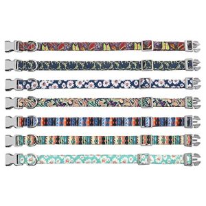 Beirui Personalized Floral Dog Collar & Leash Set