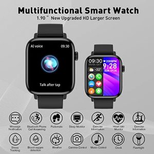 PJYUBVOR 1.90” Smart Fitness Tracker Watch: Call Functionality