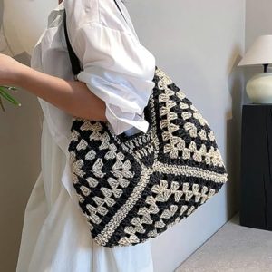 2024 Designer Straw Hobo Bag
