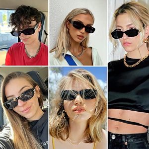 Tskestvy Retro Rectangle Sunglasses