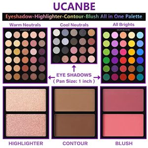 UCANBE 86-Color Eyeshadow Palette & Brush Set