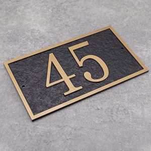 Handcrafted Personalized Address Plaque - Rose Gold