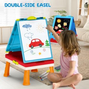 Foldable Kids Tabletop Art Easel: Portable Creativity Hub