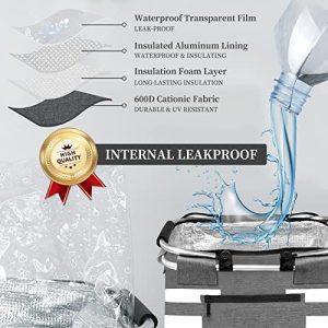 Insulated Picnic Basket – 26L Leak-Proof Cooler Bag